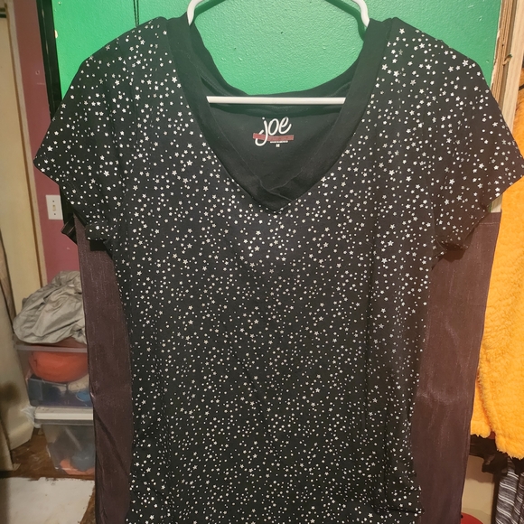 Joe Boxer Black and White Starry Tee - Picture 1 of 1